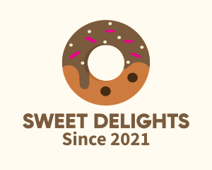 Chocolate - Chocolate Donut Dessert logo design