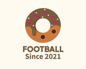 Donuts - Chocolate Donut Dessert logo design