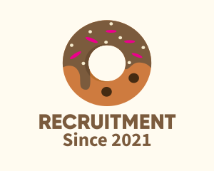 Pastry - Chocolate Donut Dessert logo design