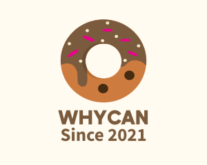 Dessert - Chocolate Donut Dessert logo design