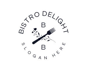 Flower Fork Bistro logo design