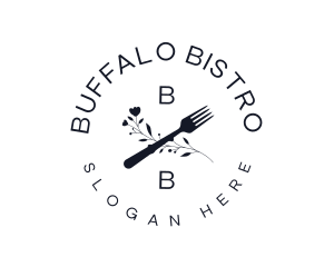 Flower Fork Bistro logo design