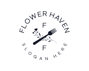 Flower Fork Bistro logo design