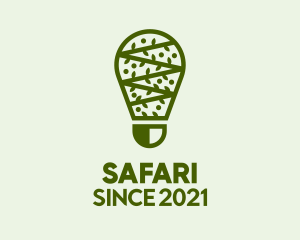 Agriculture - Green Light Bulb Vine logo design