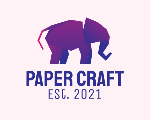 Elephant Paper Origami  logo design