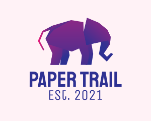 Elephant Paper Origami  logo design