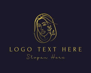 Gold - Golden Wellness Woman logo design