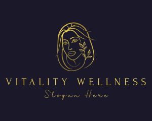 Golden Wellness Woman logo design