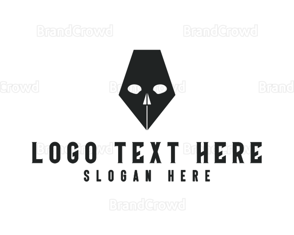 Pen Skull Horror Logo