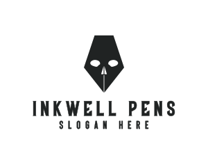 Pen - Pen Skull Horror logo design