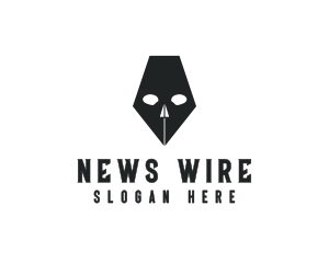 Journalism - Pen Skull Horror logo design