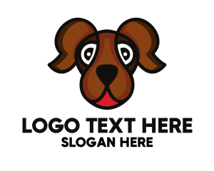 Friendly - Brown Friendly Dog logo design