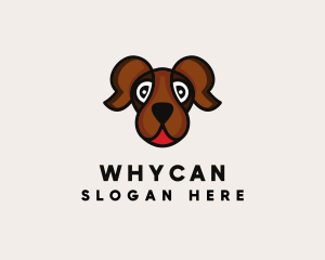 Brown Puppy - Veterinarian Dog Care logo design