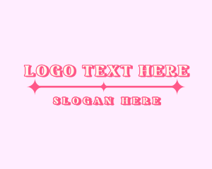 Retro Sparkle Star  Boutique logo design