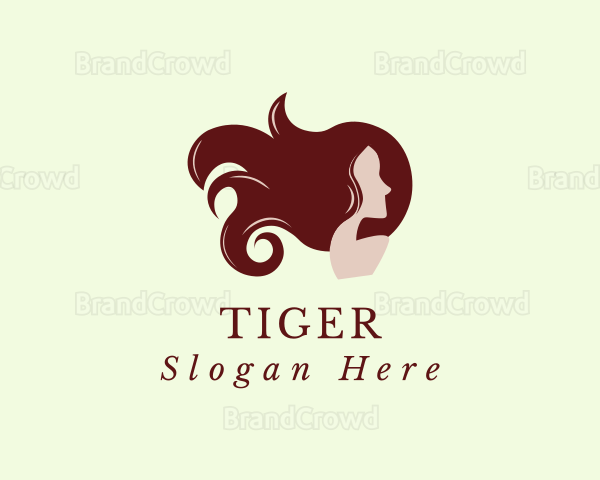 Woman Hair Styling Salon Logo