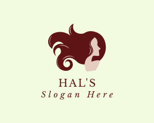 Woman Hair Styling Salon Logo