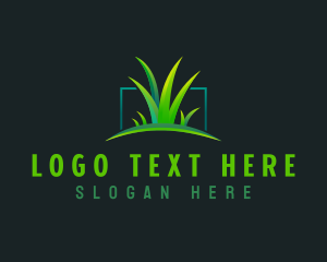 Farm - Grass Lawn Greenery logo design