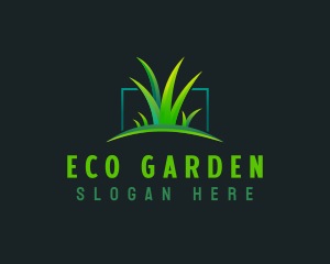 Grass Lawn Greenery logo design