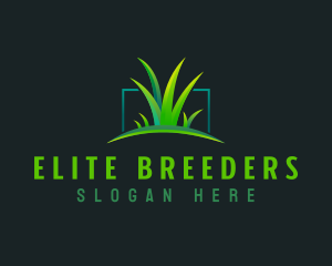 Grass Lawn Greenery logo design