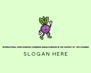 Produce - Radish Vegetable Character logo design