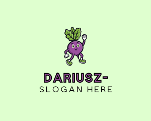 Orchard - Radish Vegetable Character logo design