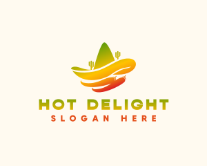 Mexican Hat Chili logo design