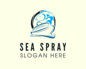 Fishing Boat Ferry logo design