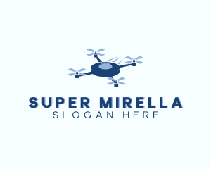 Technology - Aerial Drone Quadrotor logo design