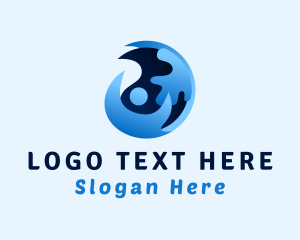 Cleaner - Blue Water Cleaner logo design