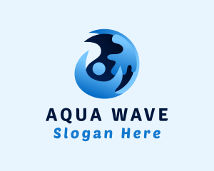 Blue Water Cleaner logo design