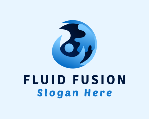 Blue Water Cleaner logo design