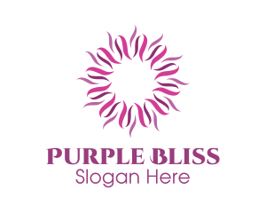 Purple Ribbon Star logo design