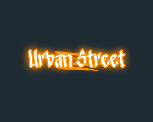 Street - Neon Street Art logo design