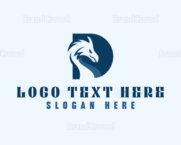 Dragon Beast Letter D Logo