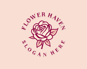 Rose Flower Boutique logo design