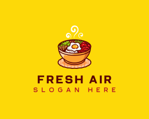 Bibimbap Asian Meal logo design