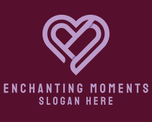 Romantic - Heart Romantic Date logo design