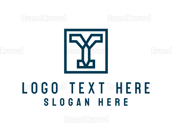 Geometric Letter Y Logo