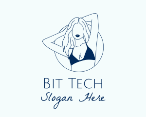 Beautiful Lady Model logo design