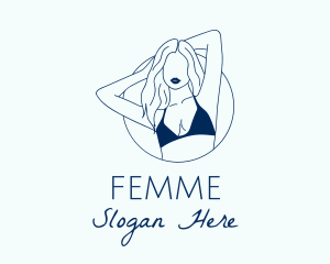 Beautiful Lady Model logo design