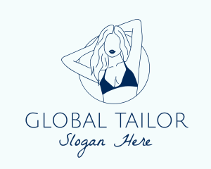 Beautiful Lady Model logo design