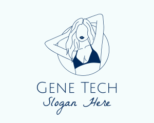 Beautiful Lady Model logo design