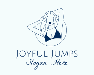 Beautiful Lady Model logo design