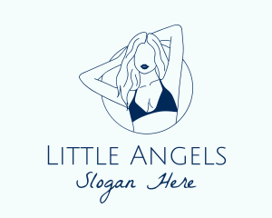 Beautiful Lady Model logo design