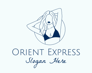 Beautiful Lady Model logo design