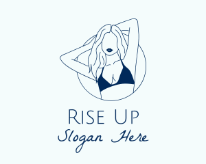 Beautiful Lady Model logo design