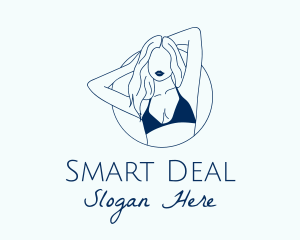 Beautiful Lady Model logo design