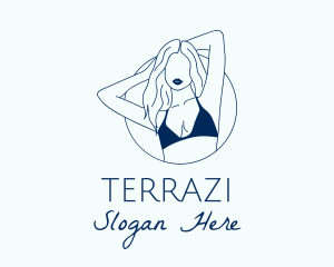 Beautiful Lady Model logo design