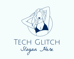 Beautiful Lady Model logo design