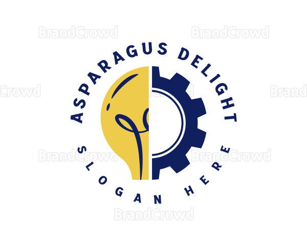 Light Bulb Cogwheel Logo